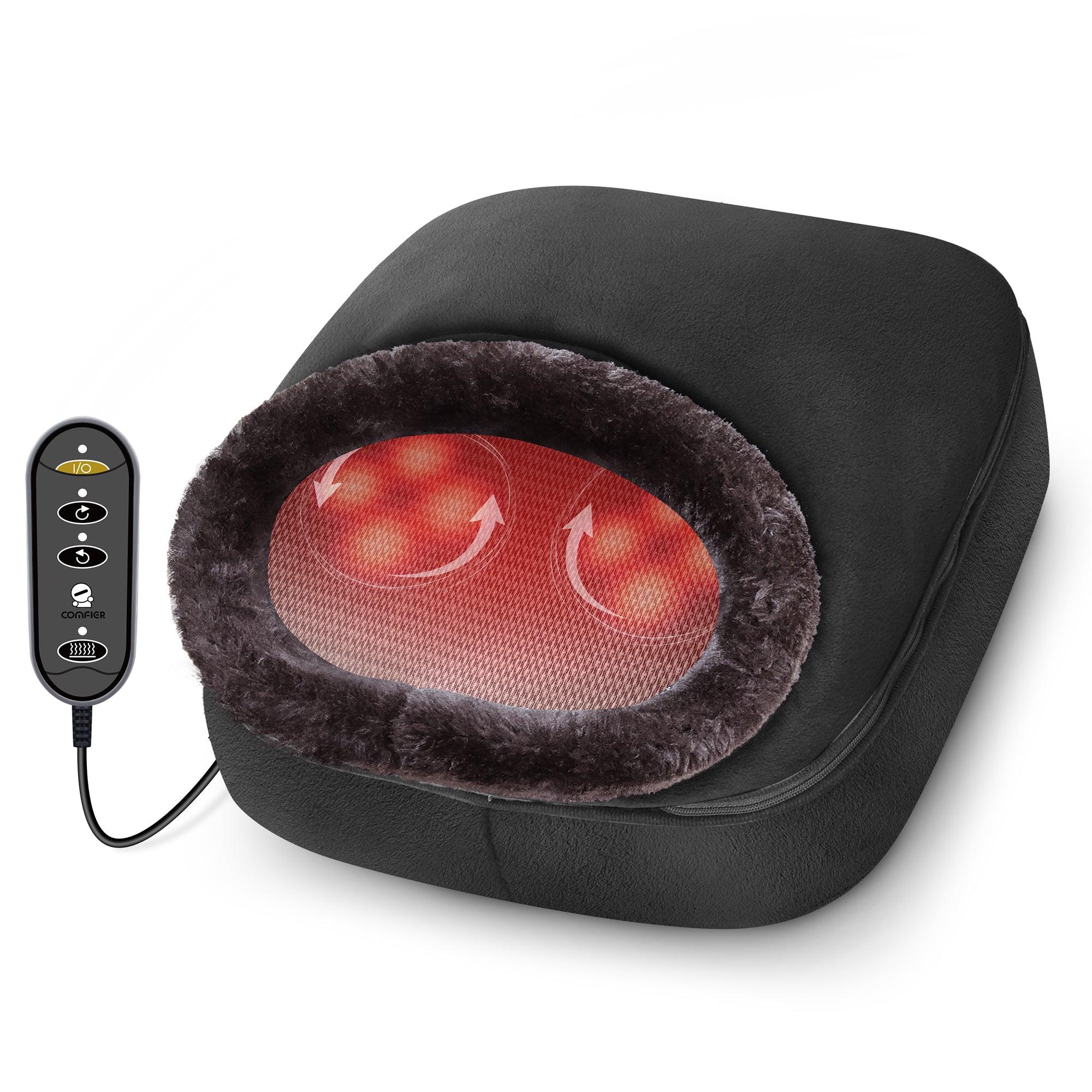 Comfier Shiatsu Foot Massager with Heat,Electric Heated Foot Warmer for Plantar Fasciitis, Neuropathy, Foot Stress Relief CF-5202S