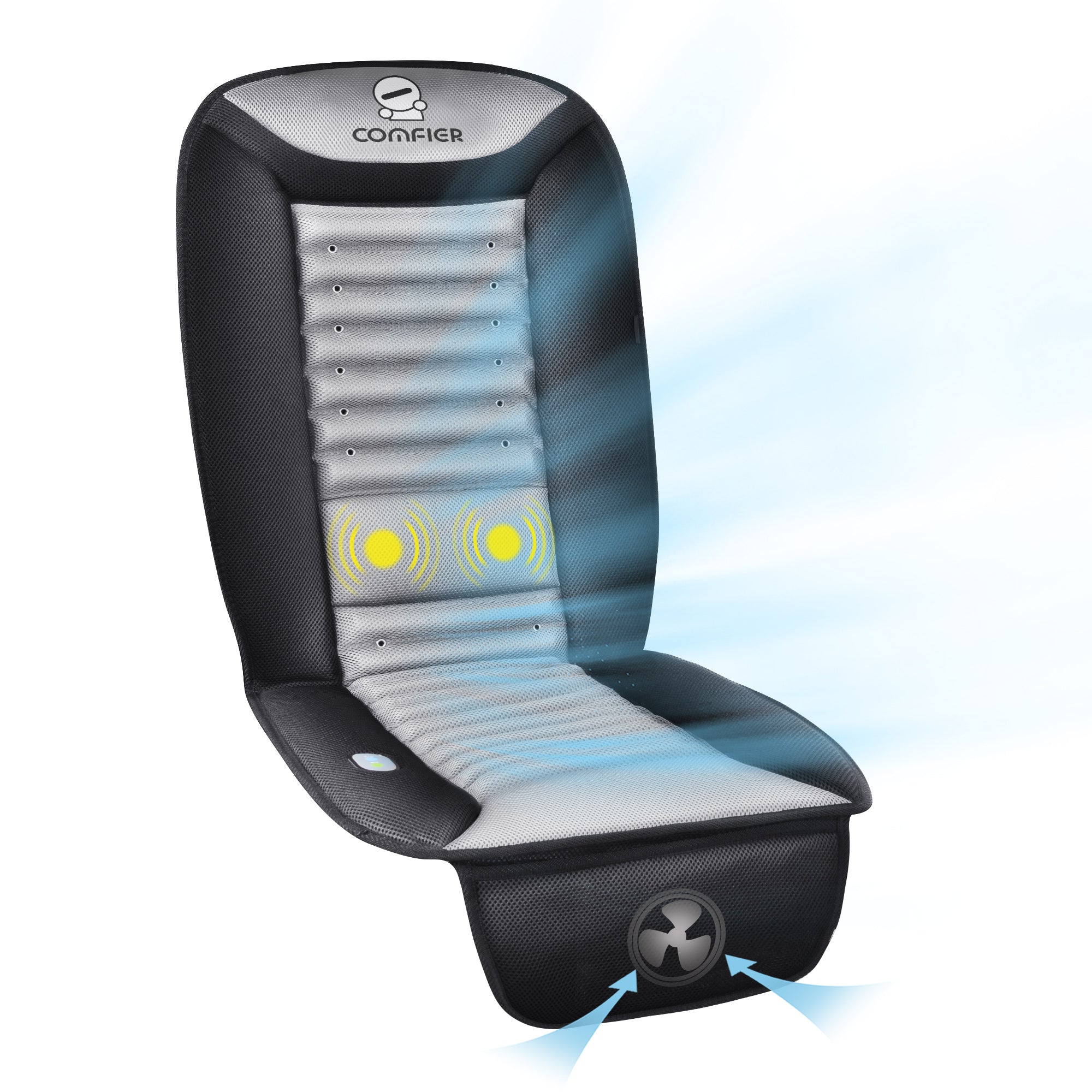 Seat Cooler Cushion Cover Car Cooling Pad Chair Air Fan Mat Summer