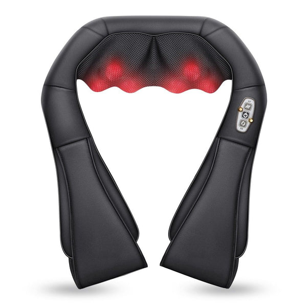 Comfier Neck Massager Comfier Shiatsu Neck and Shoulder Massager, FSA HSA Eligible, Deep Kneading Massage Pillow with Heat, Back Massager, Pillow Massager CF-6302