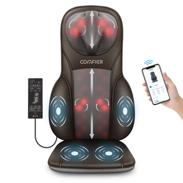 COMFIER Shiatsu Neck Back Massager with Heat and Compression, App Control  2D or 3D Deep Tissue Knead…See more COMFIER Shiatsu Neck Back Massager with