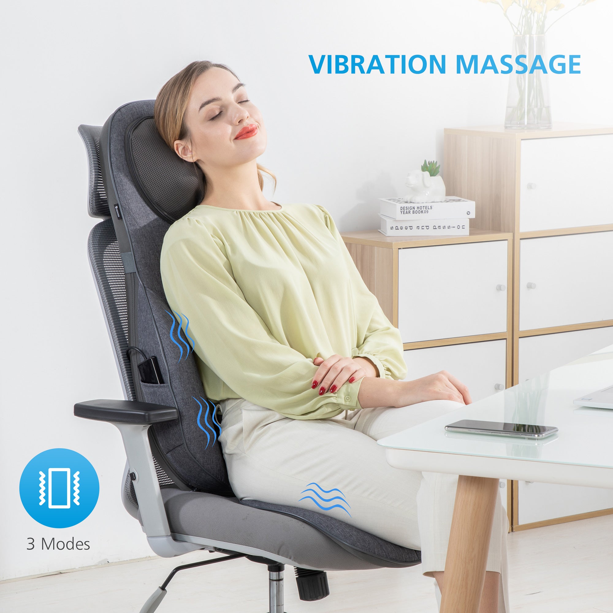 COMFIER Shiatsu Neck Back Massager, Smart App Control Massage Chair  Pad,Kneading, Rolling, Vibration…See more COMFIER Shiatsu Neck Back  Massager
