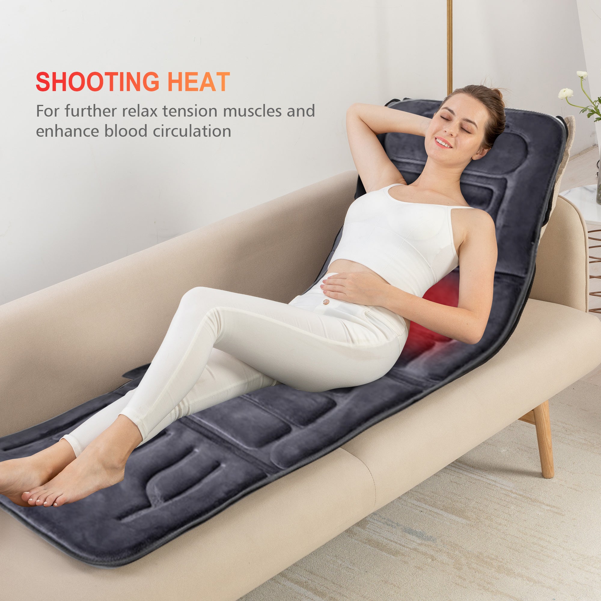 Full-Body Care and Heating electric full body massage mat 