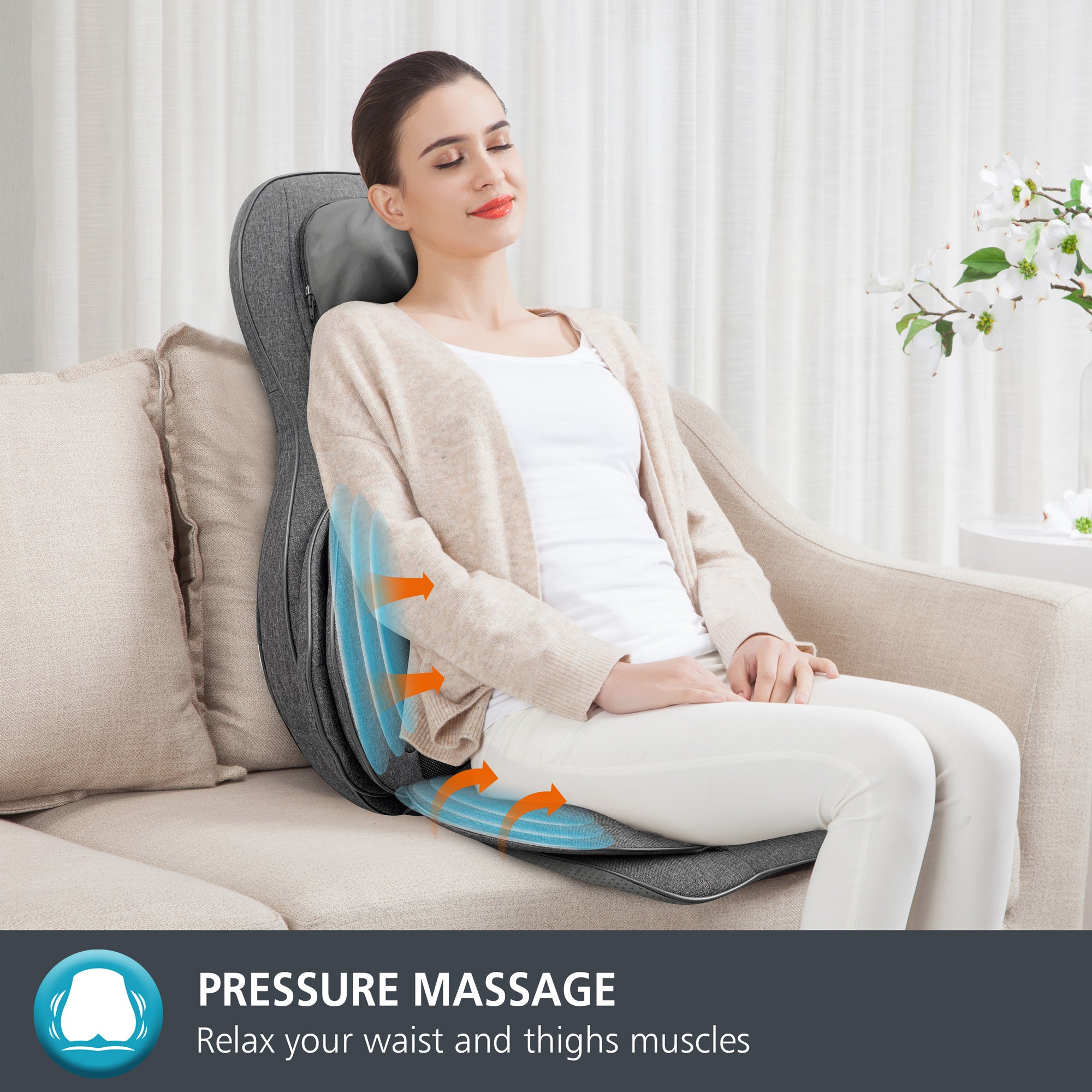  COMFIER Shiatsu Neck Back Massager with Heat, 2D ro 3D Kneading  Massage Chair Pad, Adjustable Compression Seat Massager : Health & Household