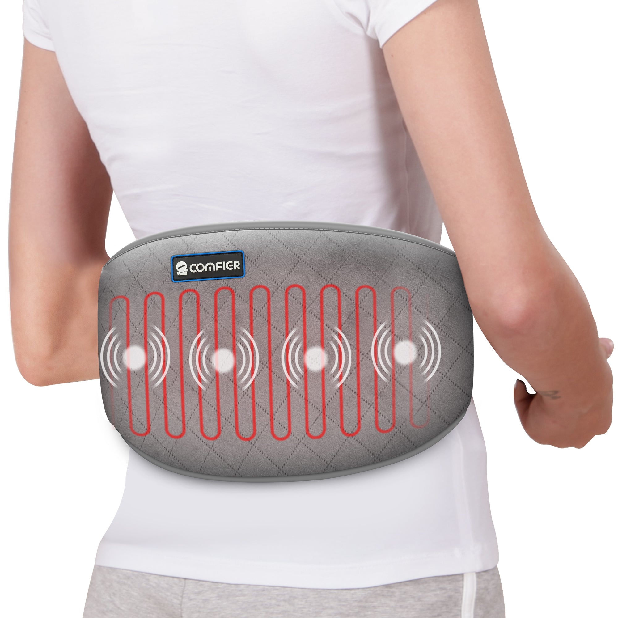 Comfier Heating Pad for Back Pain Relief, Heated Waist Massage Belt fo